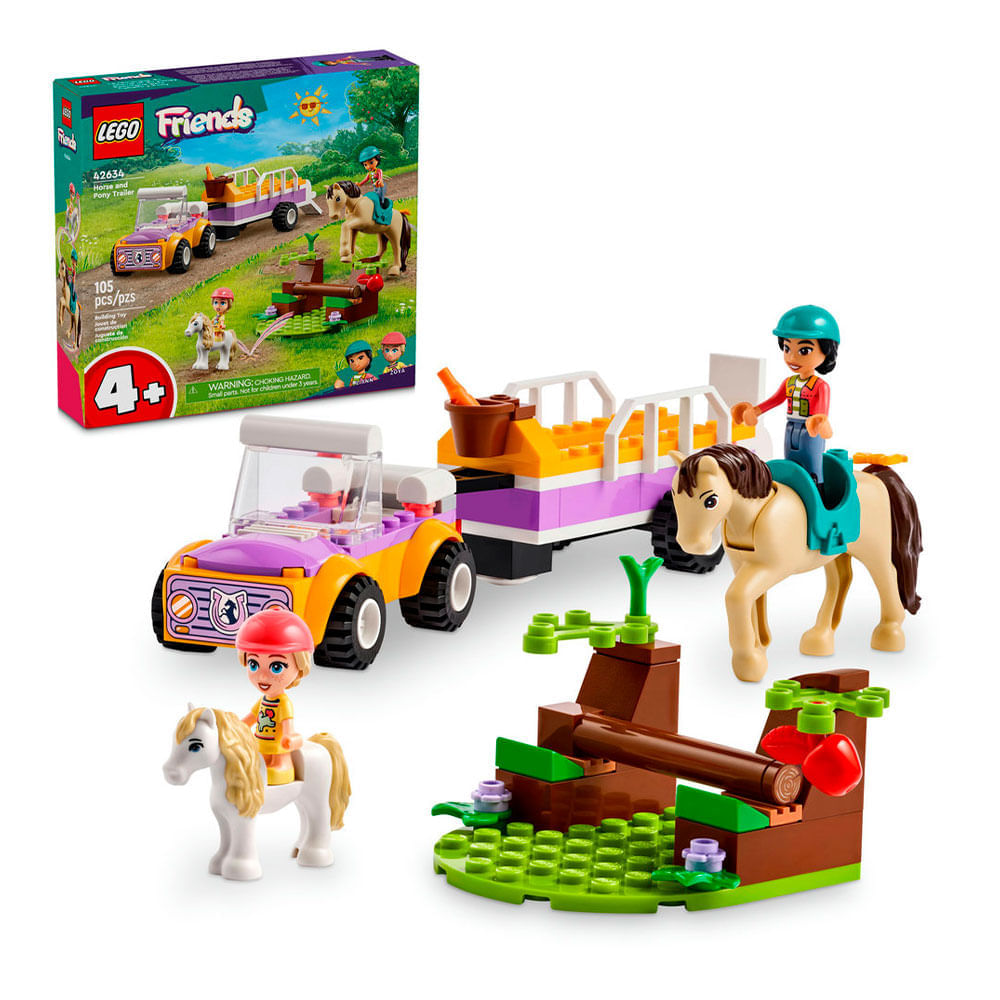 Lego Friends Trailer De Cavalo E Pônei; Brinquedo 42634 - lojashopmulti